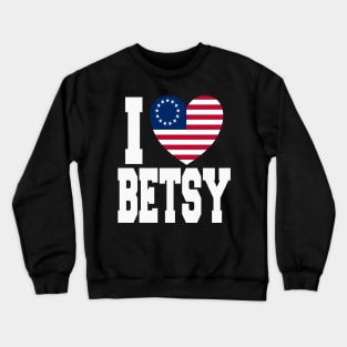 USA Betsy Ross Flag Victory 1776 Crewneck Sweatshirt